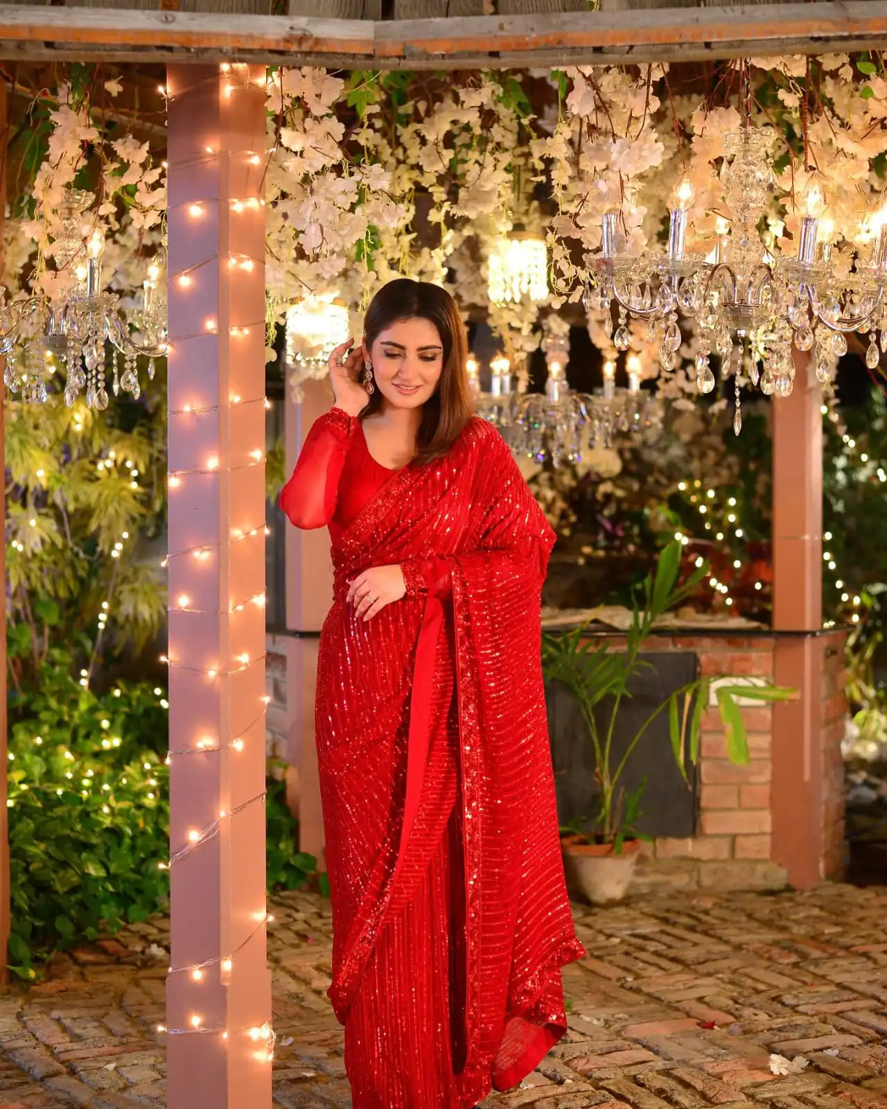 JR 590 Red Color Georgette Embroidery Embroidery Sequence work Sequence lace Casual, Wedding, Festive, Events . Expected Delivery 4-6 Working Days @1699 | Sarees, Bollywood Sarees, Creative Sarees, Designer Sarees, Embroidered Sarees, Ethnic Saree, Modern Digital sarees, Party Wear Sarees