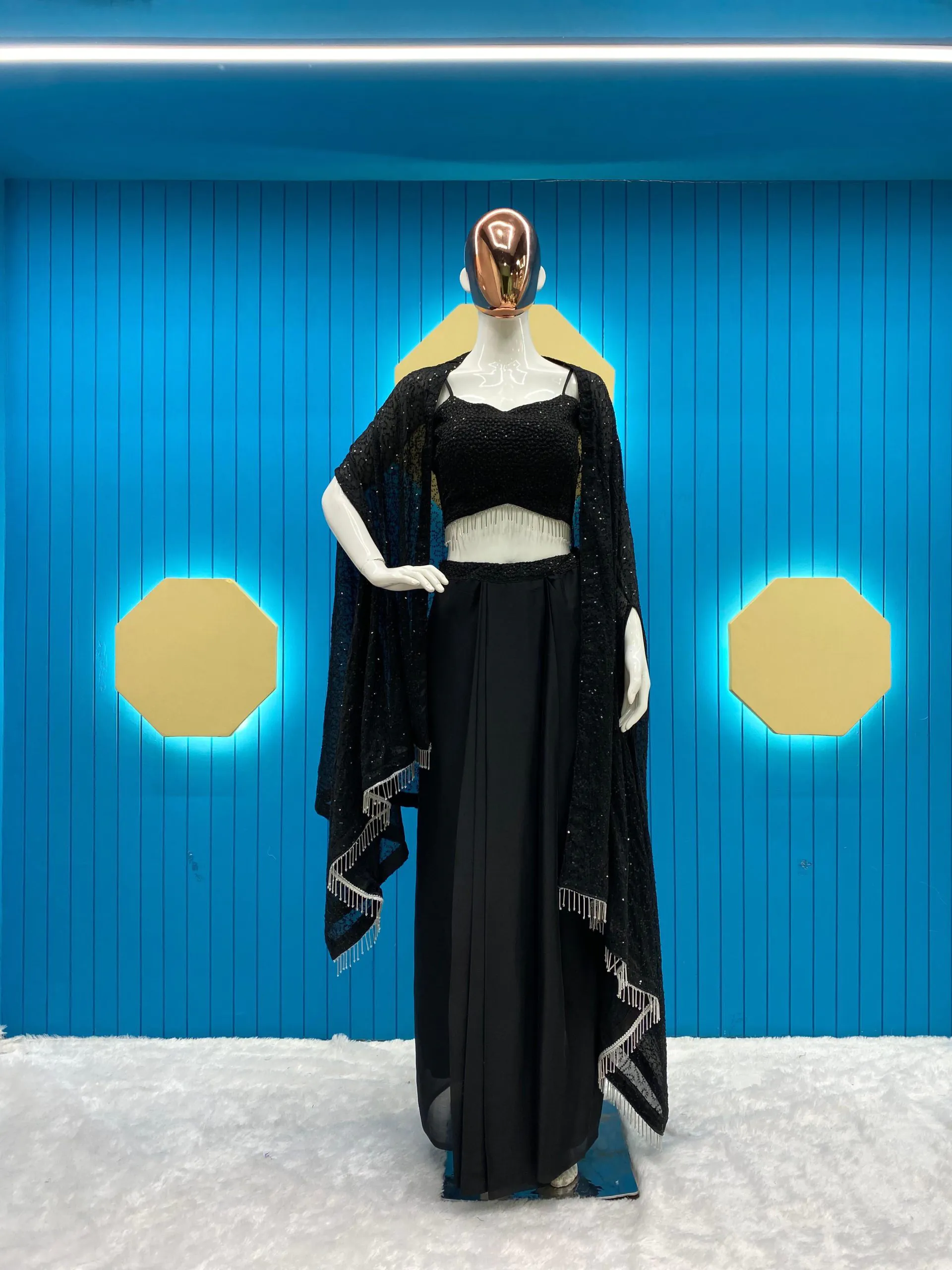  LG-1822 Black Color Rangoli Silk Heavy Sequence Threads Embroidery Salwar Suit Casual, Wedding, Festive, Events Expected Delivery 4-6 Working Days @2099/- | Jump Suits, Salwar suit, Casual Suits, Creative suits, Designer Suits, Palazzo Suits, Party Wear Suits, Patiala Suits, Straight Suits