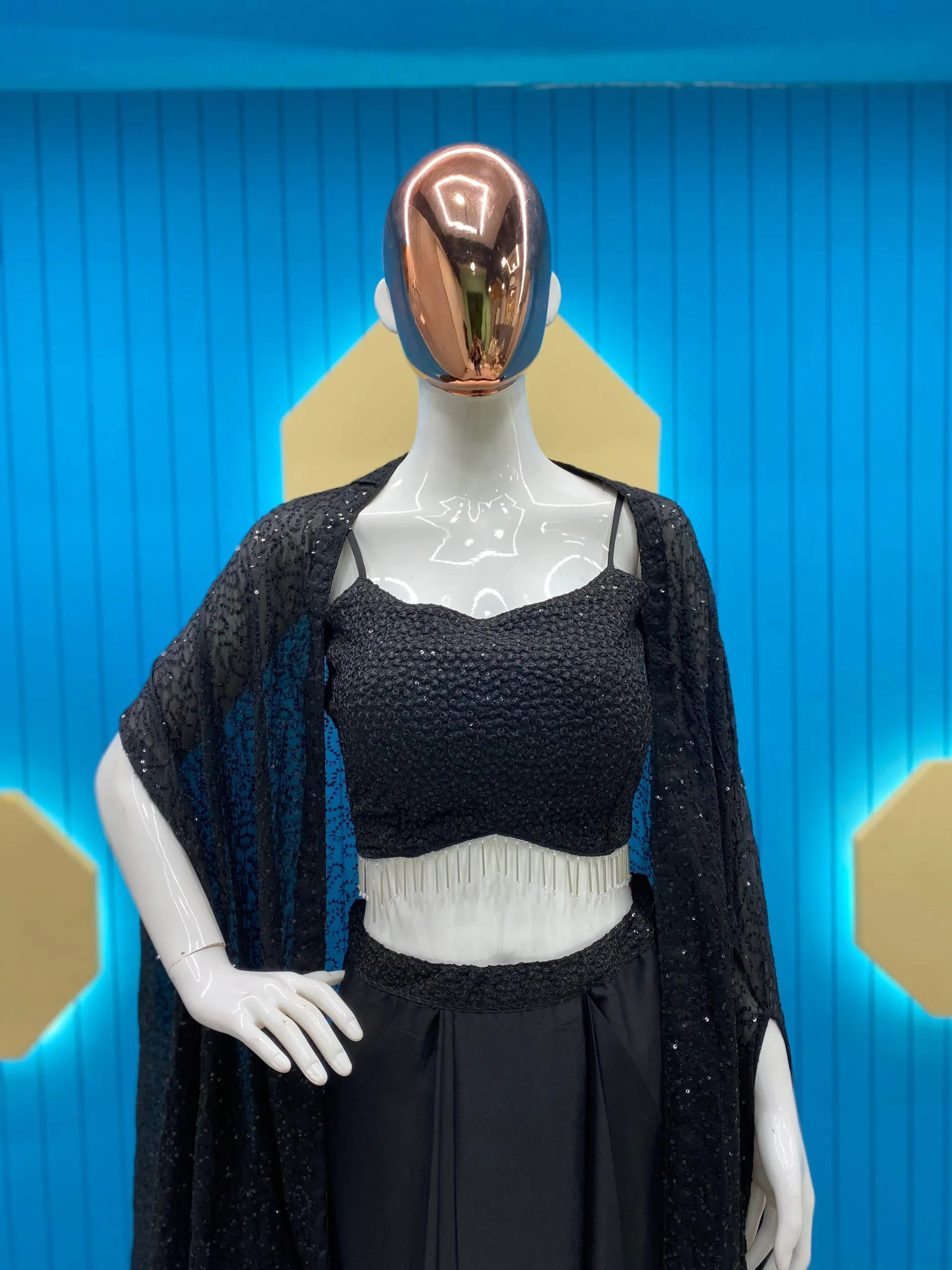  LG-1822 Black Color Rangoli Silk Heavy Sequence Threads Embroidery Salwar Suit Casual, Wedding, Festive, Events Expected Delivery 4-6 Working Days @2099/- | Jump Suits, Salwar suit, Casual Suits, Creative suits, Designer Suits, Palazzo Suits, Party Wear Suits, Patiala Suits, Straight Suits