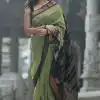 Pista Green Soft Silk Saree with Pallu