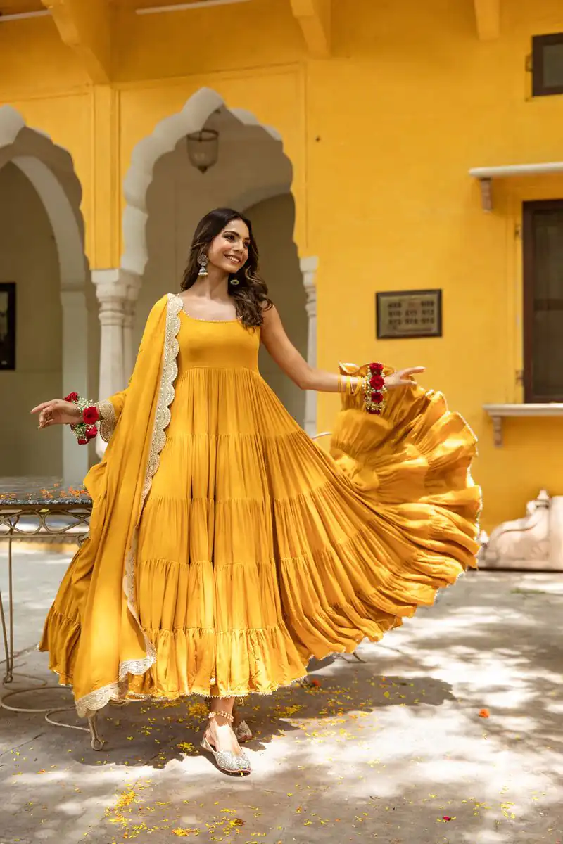 SSR 428 Yellow Color Heavy Georgette Attached Pad Salwar Suit Wedding, Party, Festive, Events Expected Delivery 4-6 Working Days @ 1849/- Only | Salwar suit, Casual Suits, Creative suits, Designer Suits, Party Wear Suits, Straight Suits