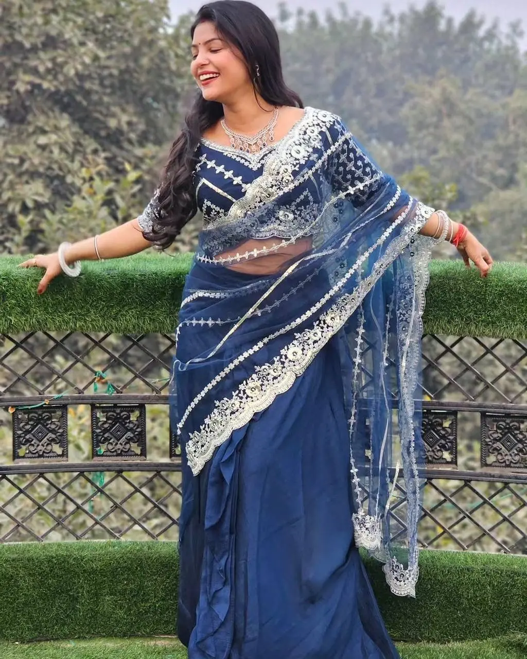 ST 1036 Royal Blue Color Blooming Vichitra Embroidery Lehenga Saree Casual, Wedding, Party, Festive, Events Etc. Expected Delivery 4-6 Working Days @2199/- | Lehenga, Bollywood Lehenga, Creative Lehenga, Designer Lehenga, Embroidered Lehenga, Party Wear Lehenga
