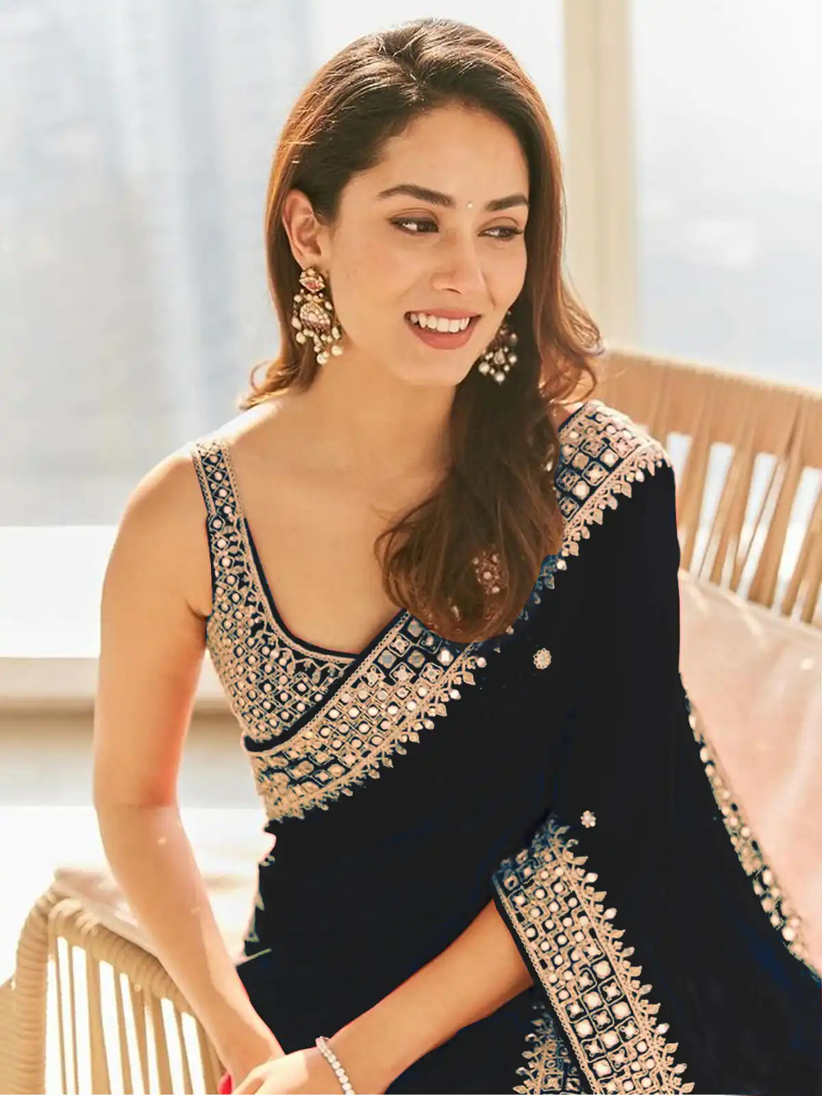 DS BT 381 Black Color Georgette Dori Thread Sequence Work Saree Wedding, Party, Festive, Events Expected Delivery 4-6 Working Days @ 1699/- | Sarees, Bollywood Sarees, Creative Sarees, Designer Sarees, Embroidered Sarees, Ethnic Saree, Modern Digital sarees, Party Wear Sarees