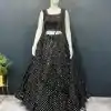 Grand Black Color Georgette Embroidery Lehenga Choli