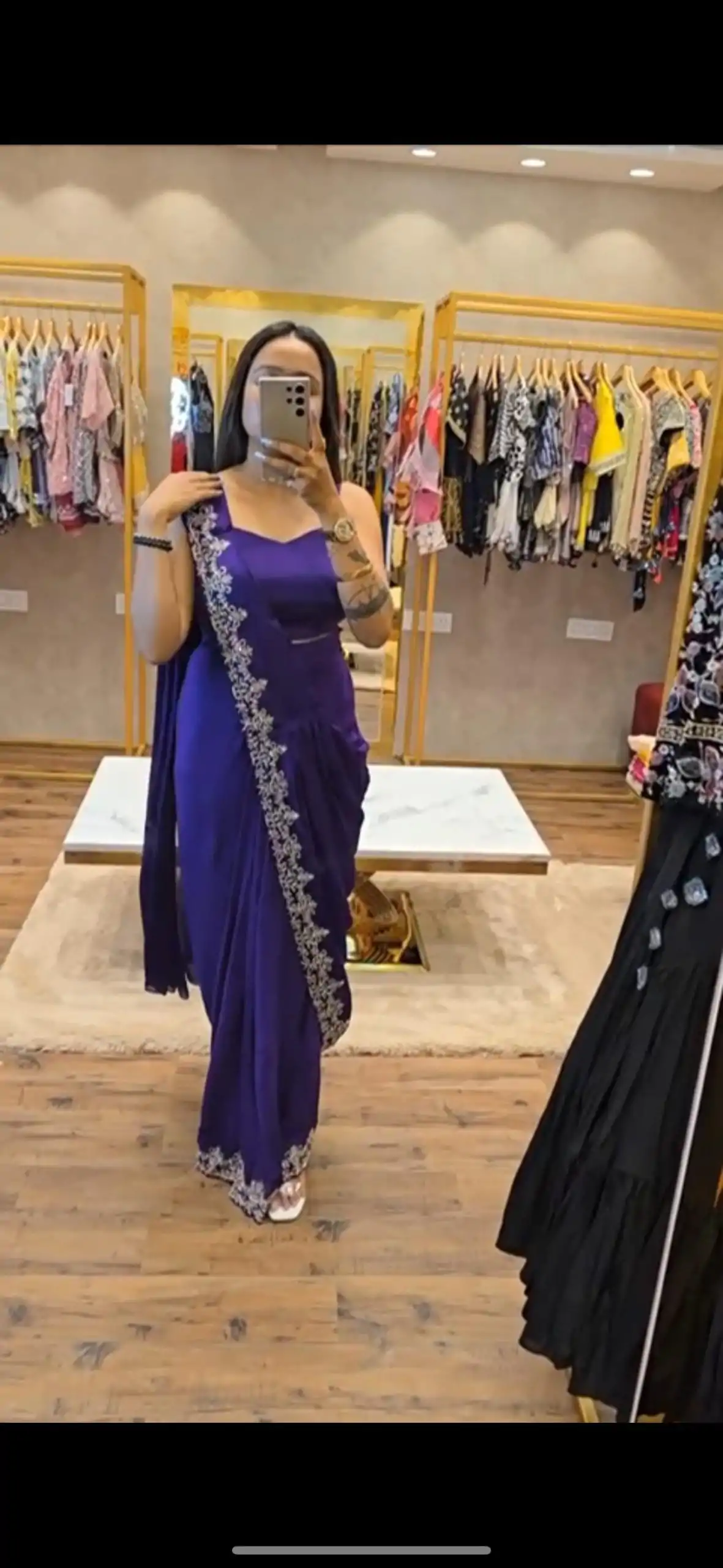 ST 1054 Royal Blue Color Chinon Embroidery Work Koti And Saree Casual, Wedding, Party, Festive, Events Etc. Expected Delivery 4-6 Working Days @2399/- | Sarees, Bollywood Sarees, Creative Sarees, Designer Sarees, Embroidered Sarees, Ethnic Saree, Modern Digital sarees, Party Wear Sarees