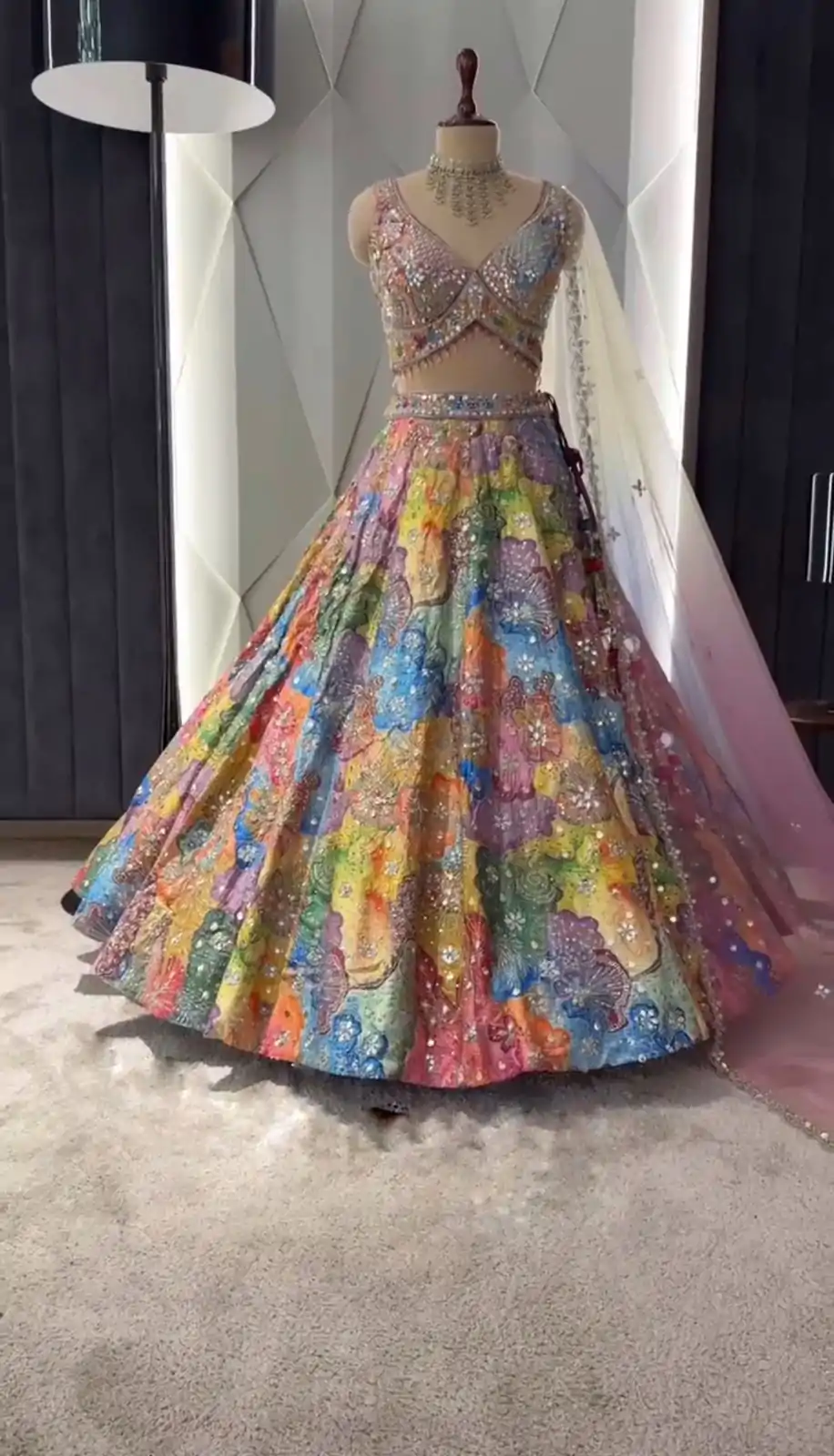 BD 1609 Malty Color Satin Silk Embroidered Lehenga Choli Casual, Wedding, Festive, Events Expected Delivery 4-6 Working Days @3049/- | Lehenga, Bollywood Lehenga, Creative Lehenga, Designer Lehenga, Embroidered Lehenga, Party Wear Lehenga
