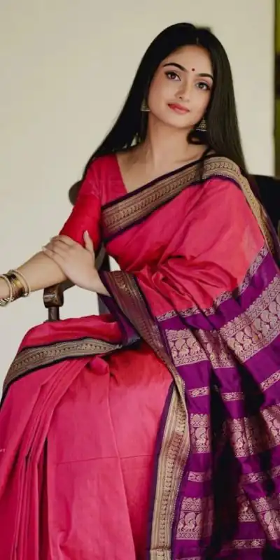 KP 5004 Pink Color Soft Lichi Silk Jacquard On All Over Saree Casual, Party Wear, Wedding, Events Etc. Expected Delivery 4-6 Working Days @1449/- | Sarees, Bollywood Sarees, Creative Sarees, Designer Sarees, Embroidered Sarees, Ethnic Saree, Modern Digital sarees, Party Wear Sarees