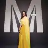 Artful Off Yellow Padding Georgette Double Run Sequins Work Saree
