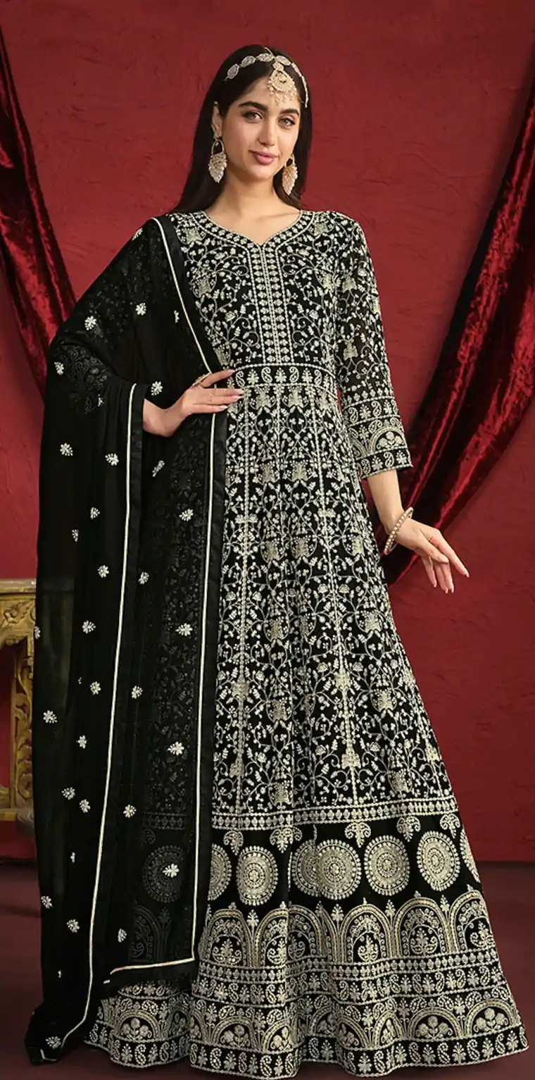 FC DANI 2911 Black Color Georgette Embroidery Salwar Suit Wedding, Party, Festive events, Expected Delivery  4-6 Working Days @3399 | Salwar suit, Casual Suits, Creative suits, Designer Suits, Palazzo Suits, Party Wear Suits, Patiala Suits, Straight Suits