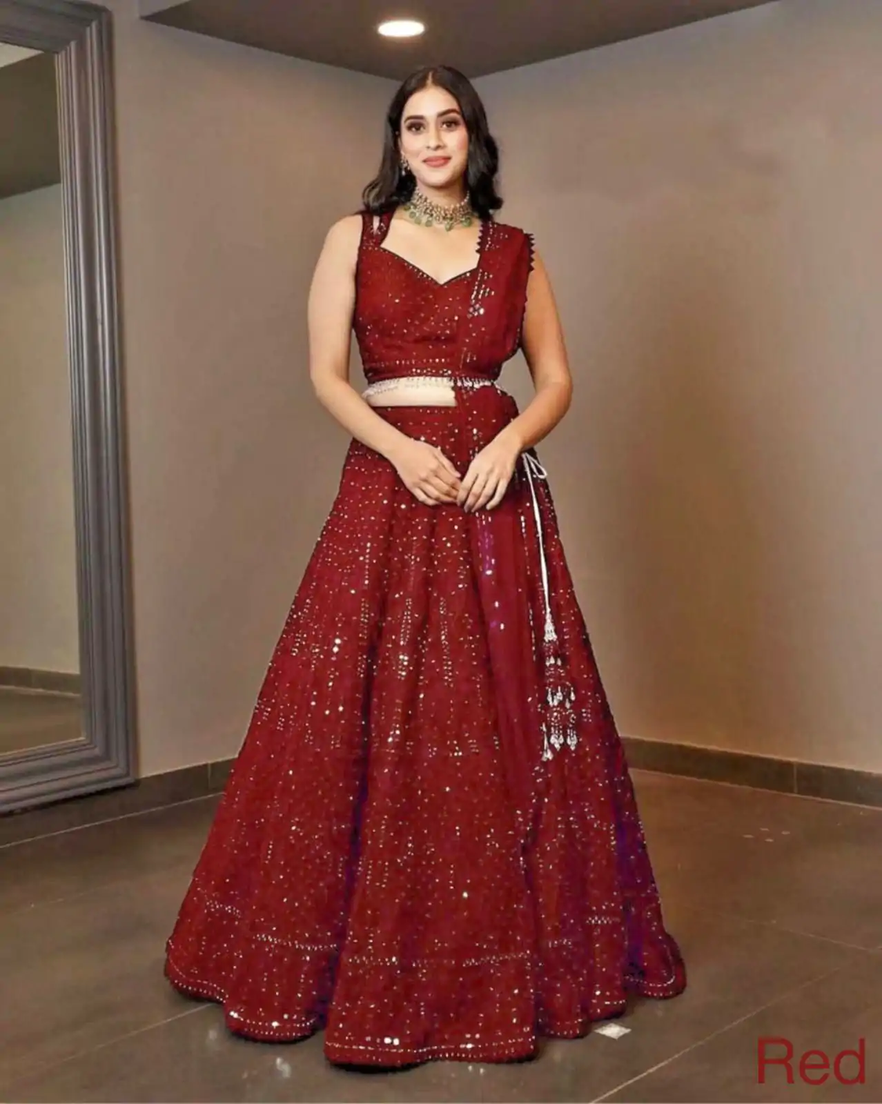 RC 215 Red Color Heavy Georgette Embroidery Sequins Lehenga Choli Casual, Party Wedding, Festive, Events Etc. Delivery  4-6 Working Days 1999/- | Lehenga, Bollywood Lehenga, Creative Lehenga, Designer Lehenga, Embroidered Lehenga, Party Wear Lehenga