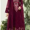 Majestic Purple Color Georgette Embroidery Work Salwar Suit