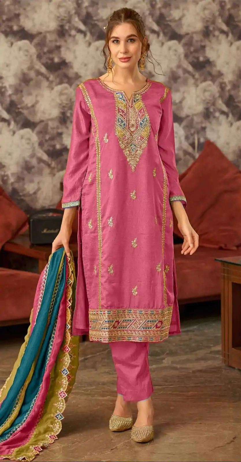FC Pakistani 1086 Pink Color Vichitra Embroidery Codding Sequence Salwar Suit Wedding, Party, Festive events, Expected Delivery  4-6 Working Days @2399 | Salwar suit, Casual Suits, Creative suits, Designer Suits, Palazzo Suits, Party Wear Suits, Patiala Suits, Straight Suits