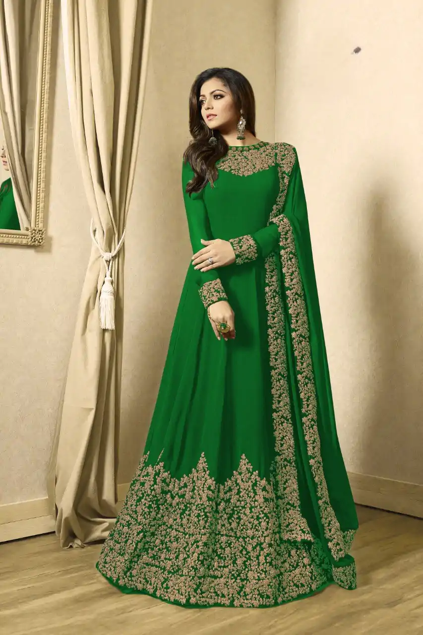 FC TL 1701 Green Color Georgette Cording Embroidery Sharara Suit Wedding, Party, Festive Expected Delivery 4-6 Working Days  @1749/- | Jump Suits, Salwar suit, Casual Suits, Creative suits, Designer Suits, Palazzo Suits, Party Wear Suits, Patiala Suits, Straight Suits