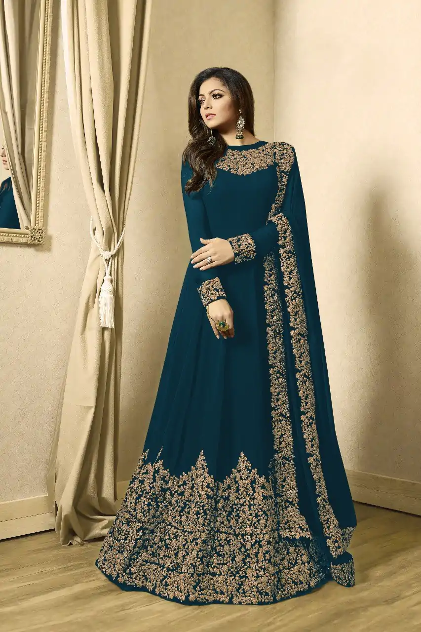 FC TL 1701 Peacock Blue Color Georgette Cording Embroidery Sharara Suit Wedding, Party, Festive Expected Delivery 4-6 Working Days  @1749/- | Jump Suits, Salwar suit, Casual Suits, Creative suits, Designer Suits, Palazzo Suits, Party Wear Suits, Patiala Suits, Straight Suits