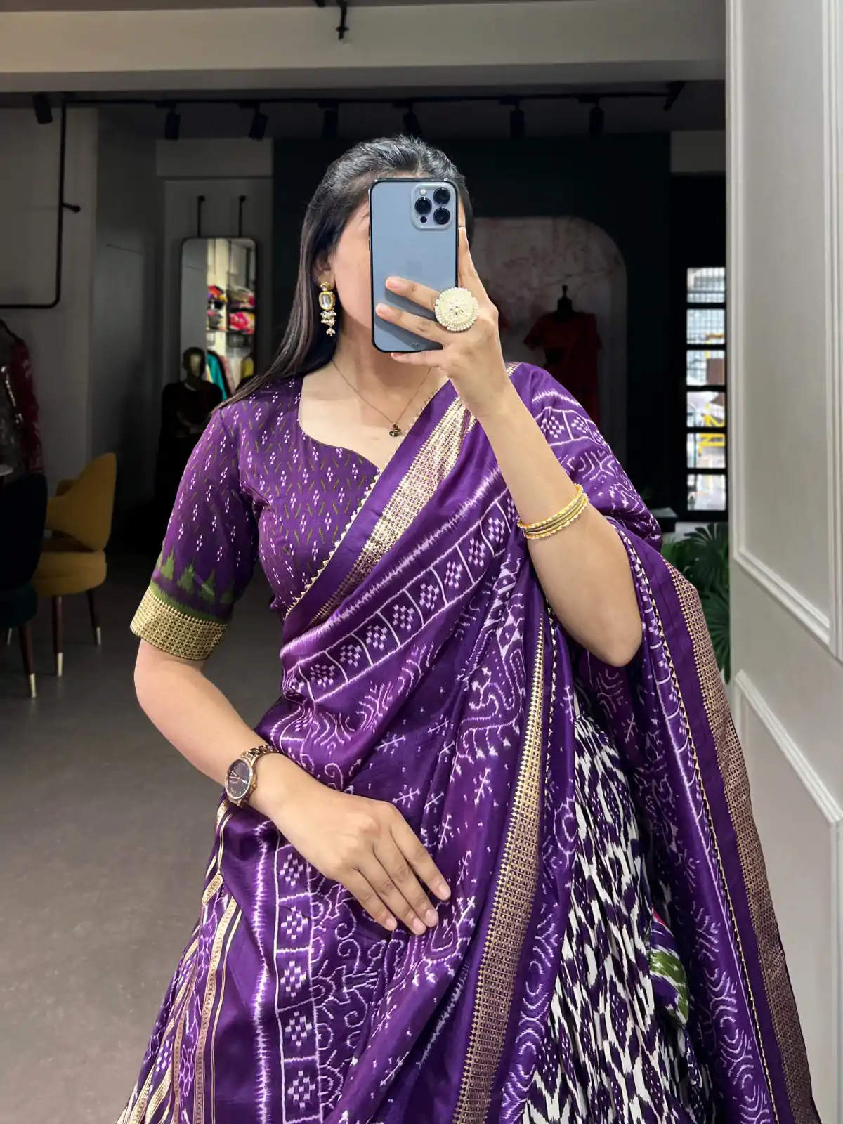 LNB 1223 Purple Color Aglow Tussar Silk Ikkat Print Foil Work Lehenga Choli Wedding, Festive, Events Expected Delivery 4-6 Working Days@2449/- Only | Lehenga, Bollywood Lehenga, Creative Lehenga, Designer Lehenga, Embroidered Lehenga, Party Wear Lehenga