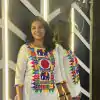 Beautiful White Color Cotton Flex and Rayo Embroidery Work Kurti