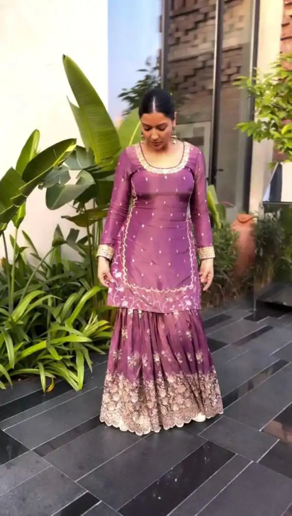 Pretty Pink Color Twill Net With Heavy Embroidery Sequence Work Salwar Suit