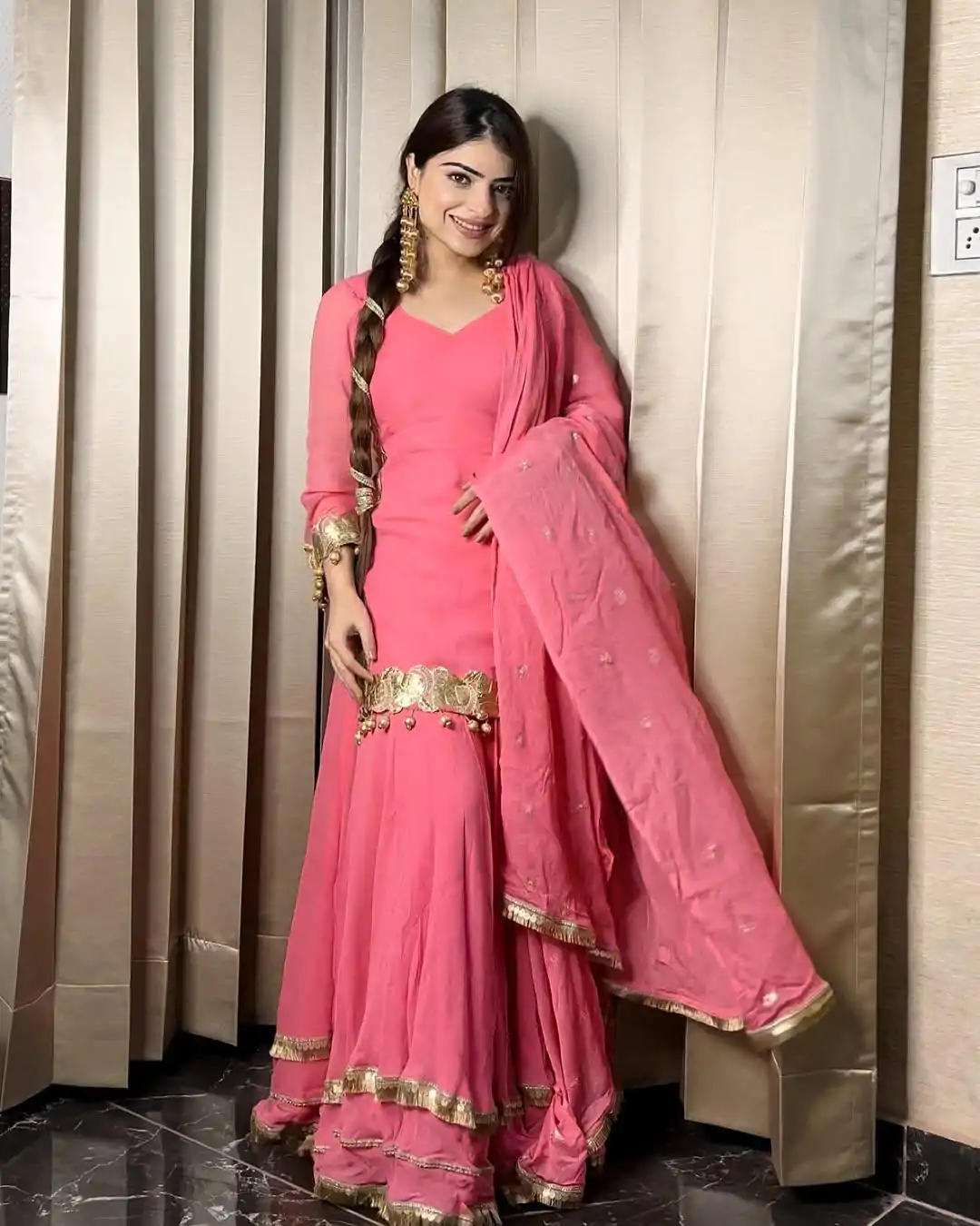 MF 445 Pink Color Chinon Silk 5mm Embroidery Sequence Work Salwar Suit Casual, Wedding, Party, Festive, Events Etc.4-6 Working Days@ 2149/-only | Jump Suits, Salwar suit, Casual Suits, Creative suits, Designer Suits, Palazzo Suits, Party Wear Suits, Patiala Suits, Straight Suits