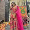Beautiful Pink Color Silk- Faux Georgette Digital Print Salwar Suit