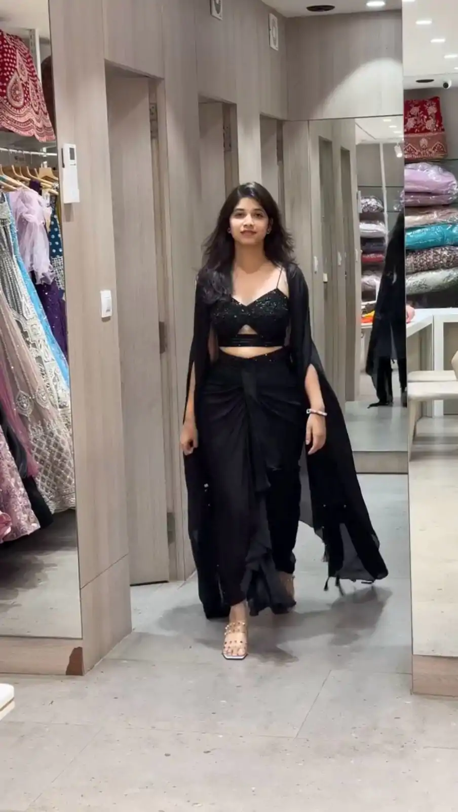 RTC 5842 Black Color Satin Silk Thread With Sequence Dhoti Suit Casual, Wedding, Party, Festive, Events Etc.4-6 Working Days@ 2049/-only | Jump Suits, Salwar suit, Casual Suits, Creative suits, Designer Suits, Palazzo Suits, Party Wear Suits, Patiala Suits, Straight Suits