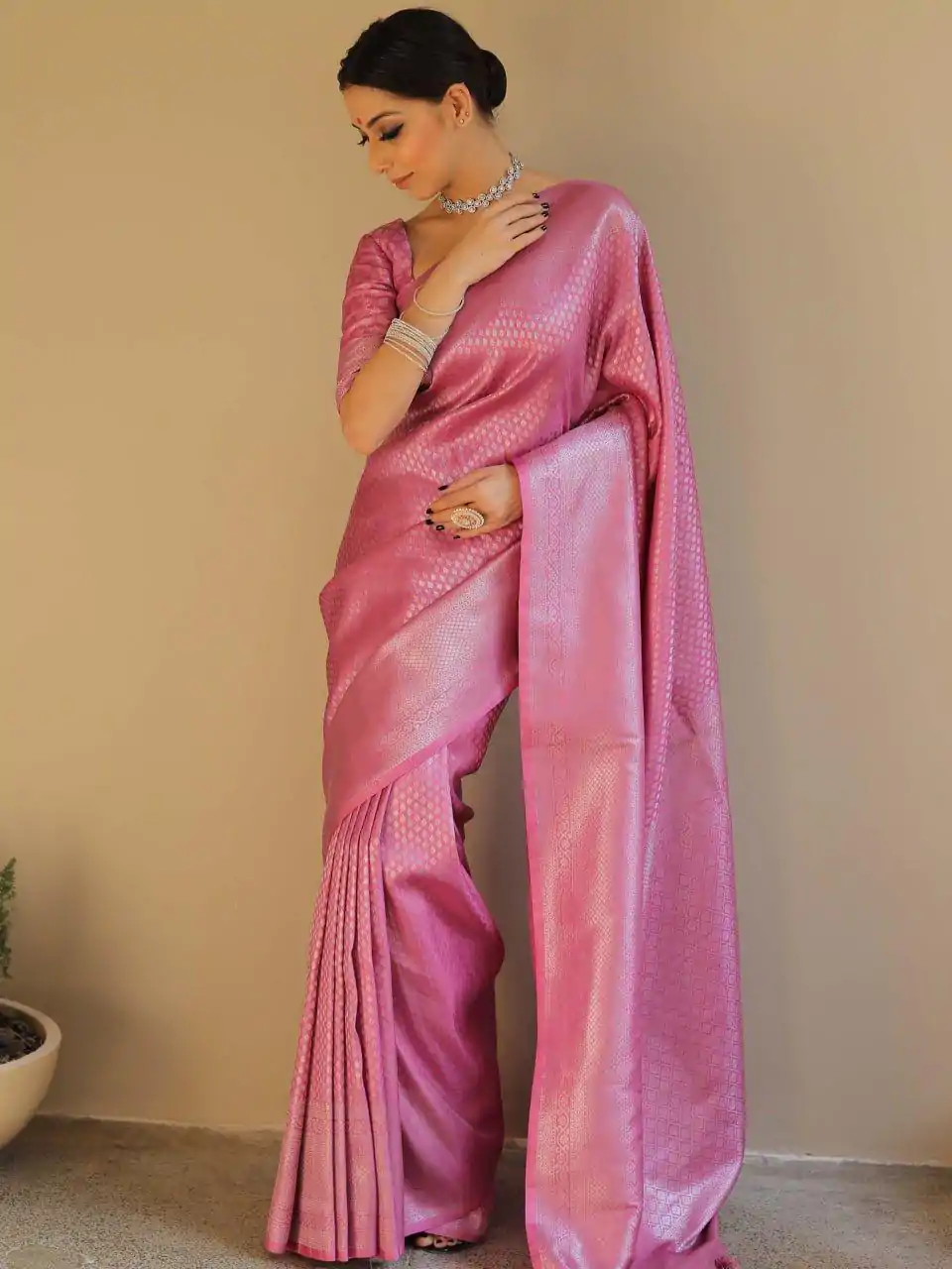 KP 6018 Light pink Color Soft Lichi Silk Jacquard Work On All Over Saree Casual, Wedding, Festive, Events . Expected Delivery  4-6 Working Days @1349/- only                                                                                                                                             | Sarees, Bollywood Sarees, Creative Sarees, Designer Sarees, Embroidered Sarees, Ethnic Saree, Modern Digital sarees, Party Wear Sarees