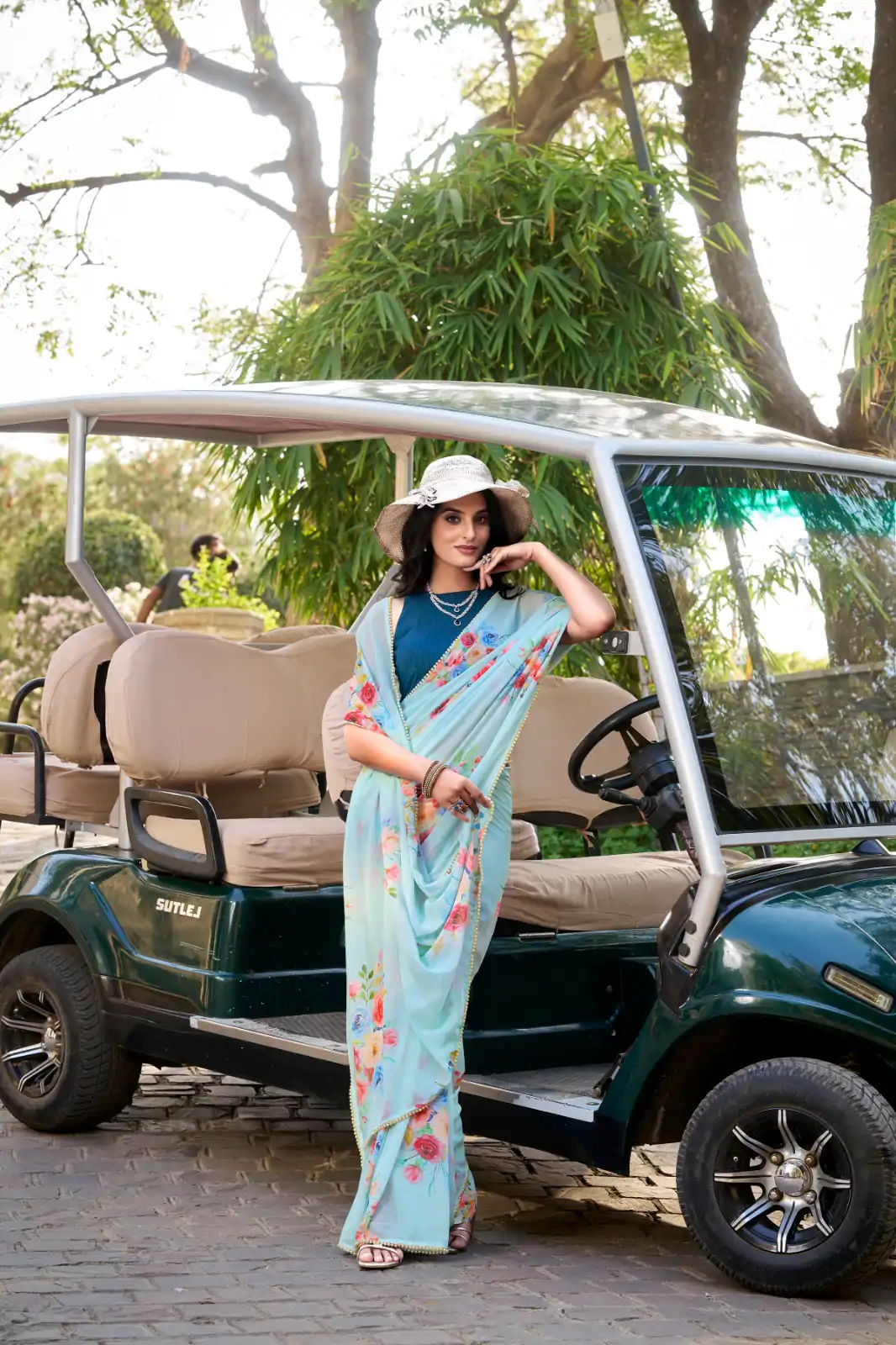 YNF 7041 Sky blue Color Weightless Marble Floral Printed Saree Casual, Wedding, Festive, Events . Expected Delivery  4-6 Working Days @1549/- only                                                                                                                                         | Sarees, Bollywood Sarees, Creative Sarees, Designer Sarees, Embroidered Sarees, Ethnic Saree, Modern Digital sarees, Party Wear Sarees