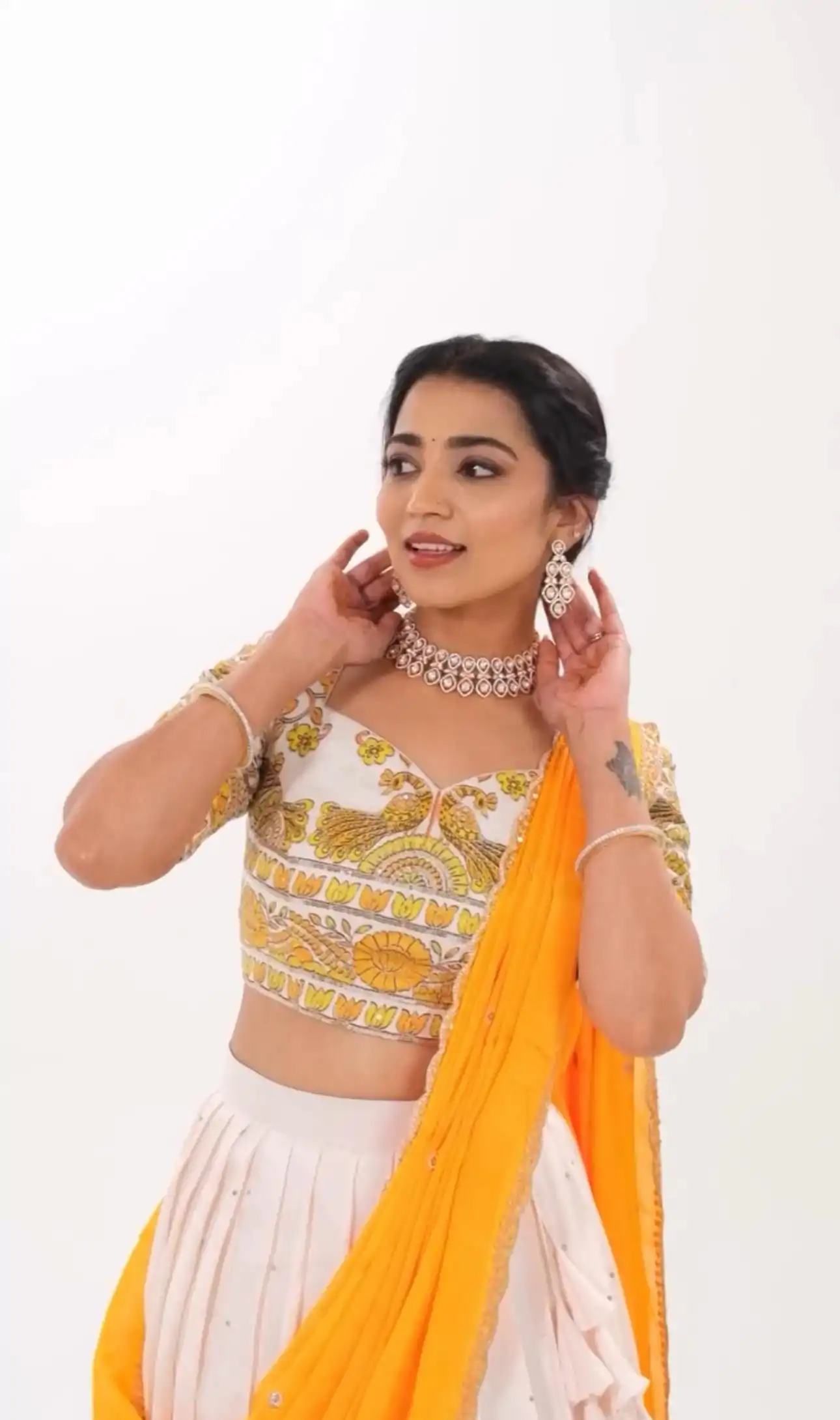 PC 504 Yellow Color Cotton Kalamkari Print Lehenga Choli Wedding, Party, Festival, Events Etc. Delivery 4-6 Working Days @2149/- | Lehenga, Bollywood Lehenga, Creative Lehenga, Designer Lehenga, Embroidered Lehenga, Party Wear Lehenga