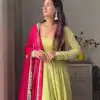 Pista Foix Georgette Thread With Sequence Salwar Suit