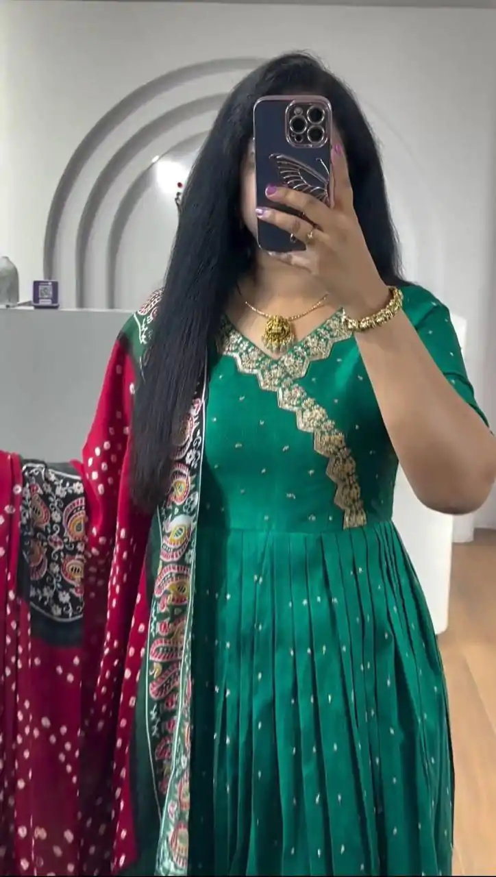 PC 407 Rama Color Chinon Thread Sequence Work Gown Casual, Wedding, Party, Festive, Events Etc. Expected Delivery 4-6 Working Days @2049/- | Gowns, Bollywood Gowns, Creative Gowns, Designer Gowns, Embroidered Gowns, Party Wear Gowns