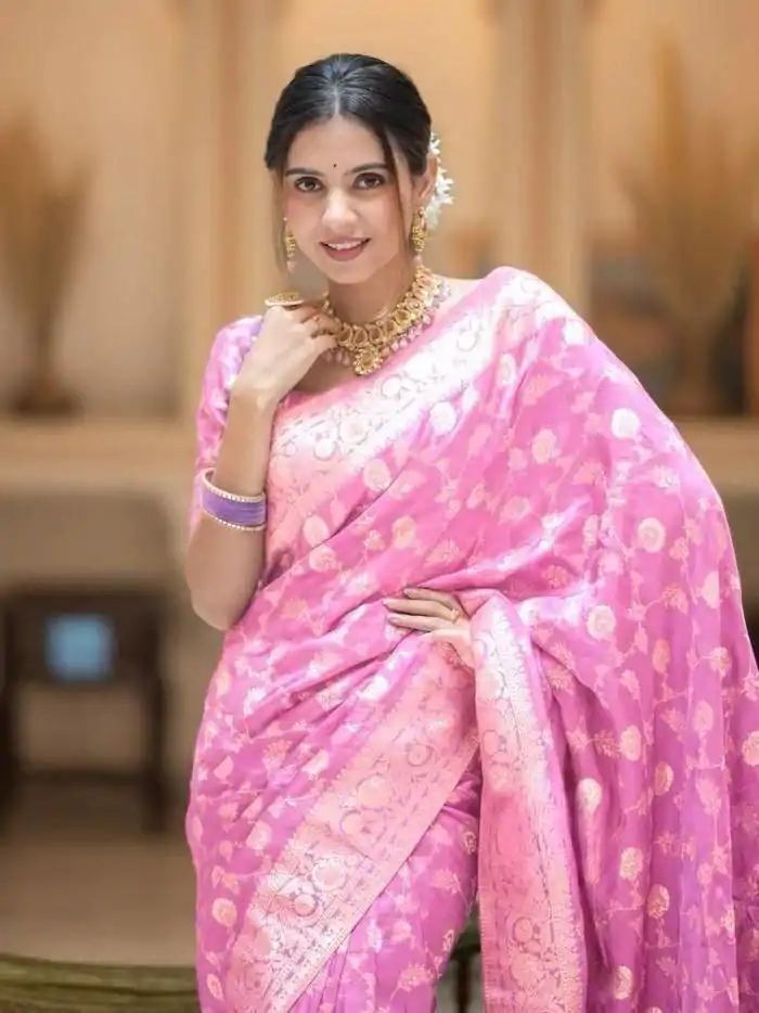 MS 483 Pink Color Soft Litchi Silk Kubera Pattu Saree Casual, Wedding, Festive, Events . Expected Delivery 4-6 Working Days @1199/- only | Sarees, Bollywood Sarees, Creative Sarees, Designer Sarees, Embroidered Sarees, Ethnic Saree, Modern Digital sarees, Party Wear Sarees