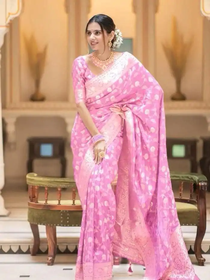 MS 483 Pink Color Soft Litchi Silk Kubera Pattu Saree Casual, Wedding, Festive, Events . Expected Delivery 4-6 Working Days @1199/- only | Sarees, Bollywood Sarees, Creative Sarees, Designer Sarees, Embroidered Sarees, Ethnic Saree, Modern Digital sarees, Party Wear Sarees