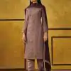 Glowing Pink Color Rangoli Coding Sequence Work Salwar Suit