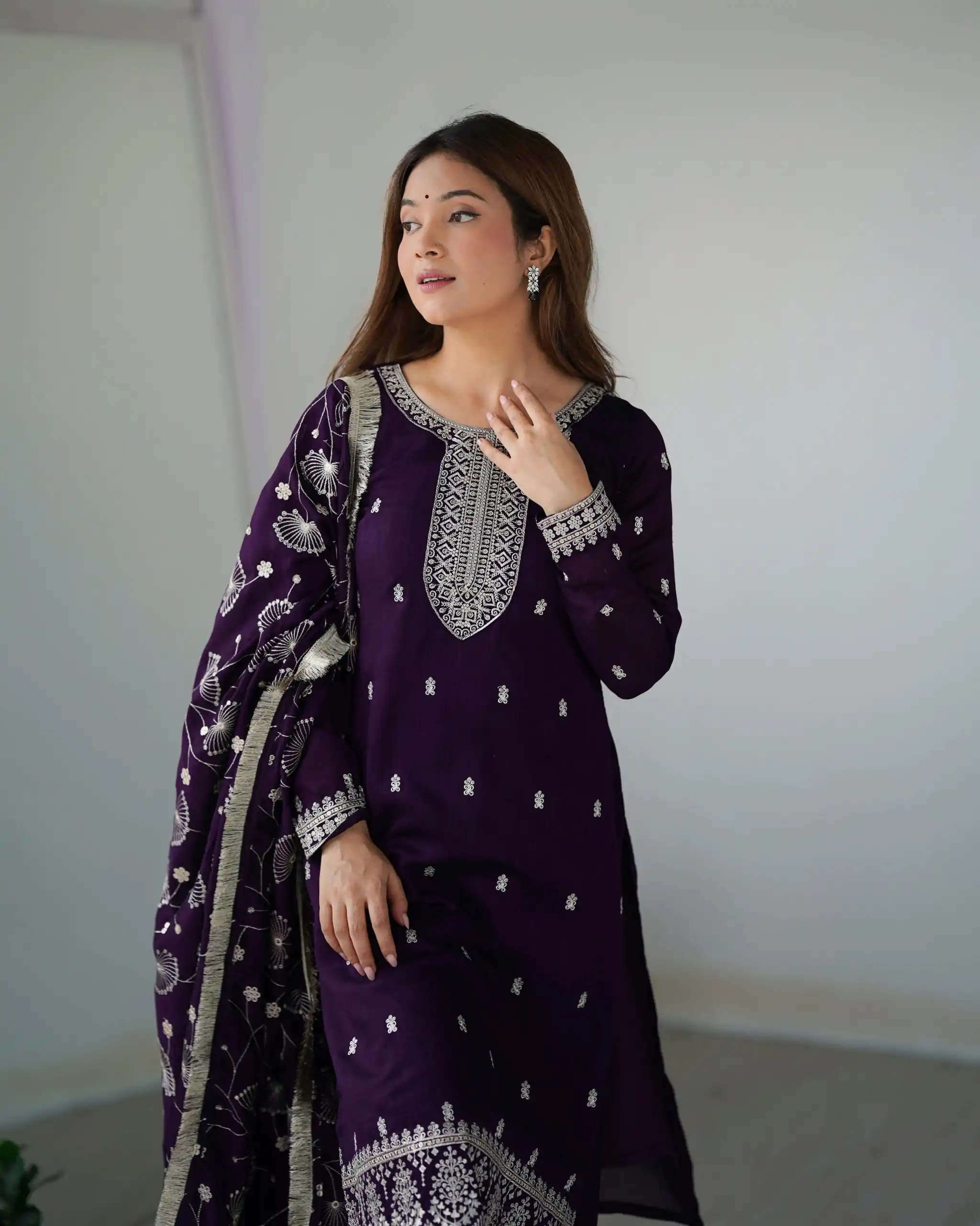 KB 276 Purple Color Rangoli Silk Sequence Jari Work Salwar Suit Casual, Wedding, Party, Festive, Events Etc.4-6 Working Days@ 2049/-only | Jump Suits, Salwar suit, Casual Suits, Creative suits, Designer Suits, Palazzo Suits, Party Wear Suits, Patiala Suits, Straight Suits