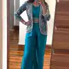 Lovely Blue Color Chinon Embroidery Work With Moti Lace Salwar Suit
