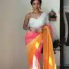 Multi Soft Georgette Silk Ready To Wear Saree