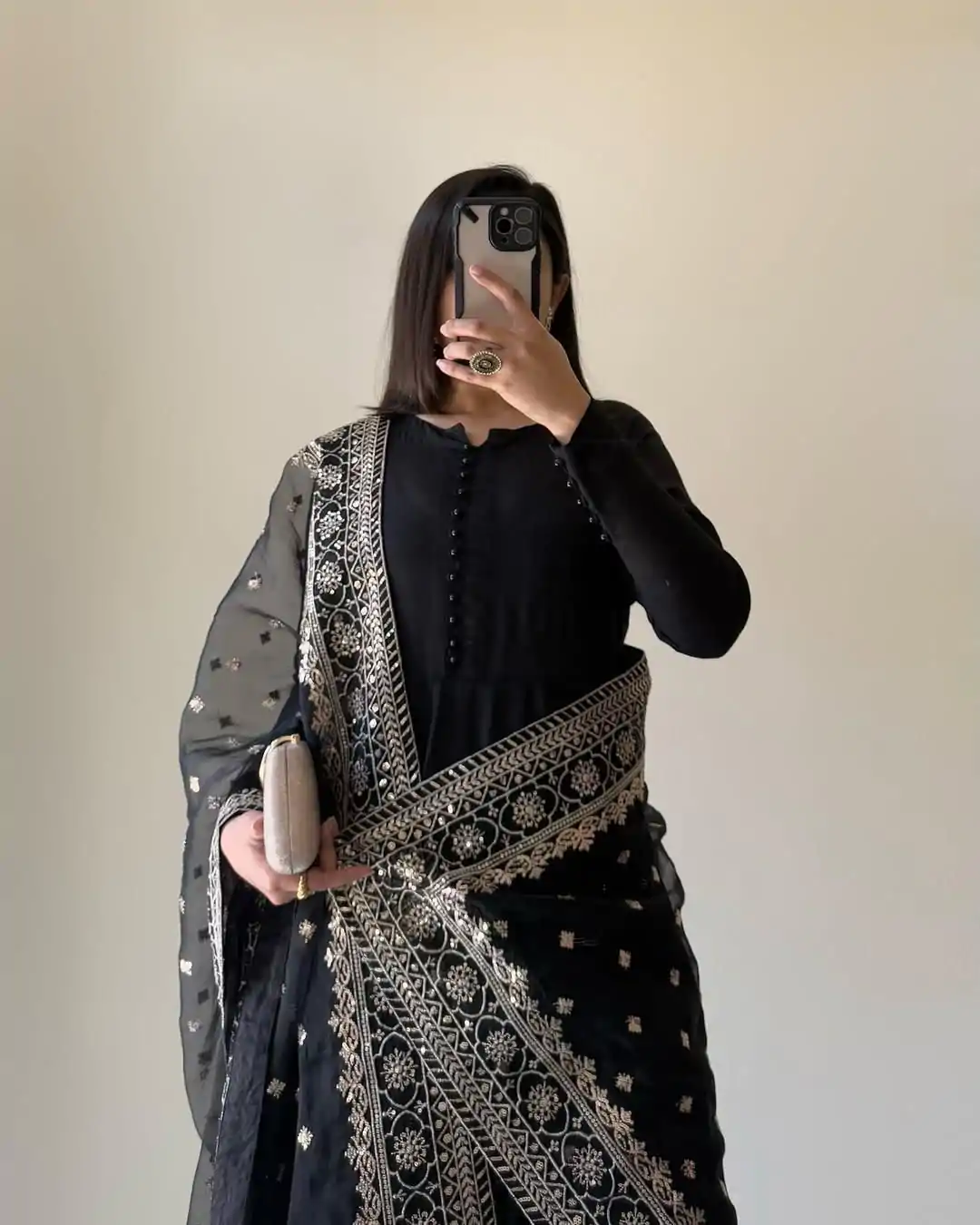 KD 1502 Black Chinon Silk With Inner Plain Anarkali Gown Casual, Wedding, Festive, Events . Expected Delivery  4-6 Working Days @1999/- only      | Jump Suits, Salwar suit, Casual Suits, Creative suits, Designer Suits, Palazzo Suits, Party Wear Suits, Patiala Suits, Straight Suits
