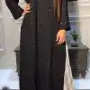 Pretty Black Color Rayon Embroidery Foil Thread Work Salwar Suit