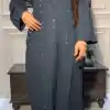 Pretty Navy Blue Color Rayon Embroidery Foil Thread Work Salwar Suit