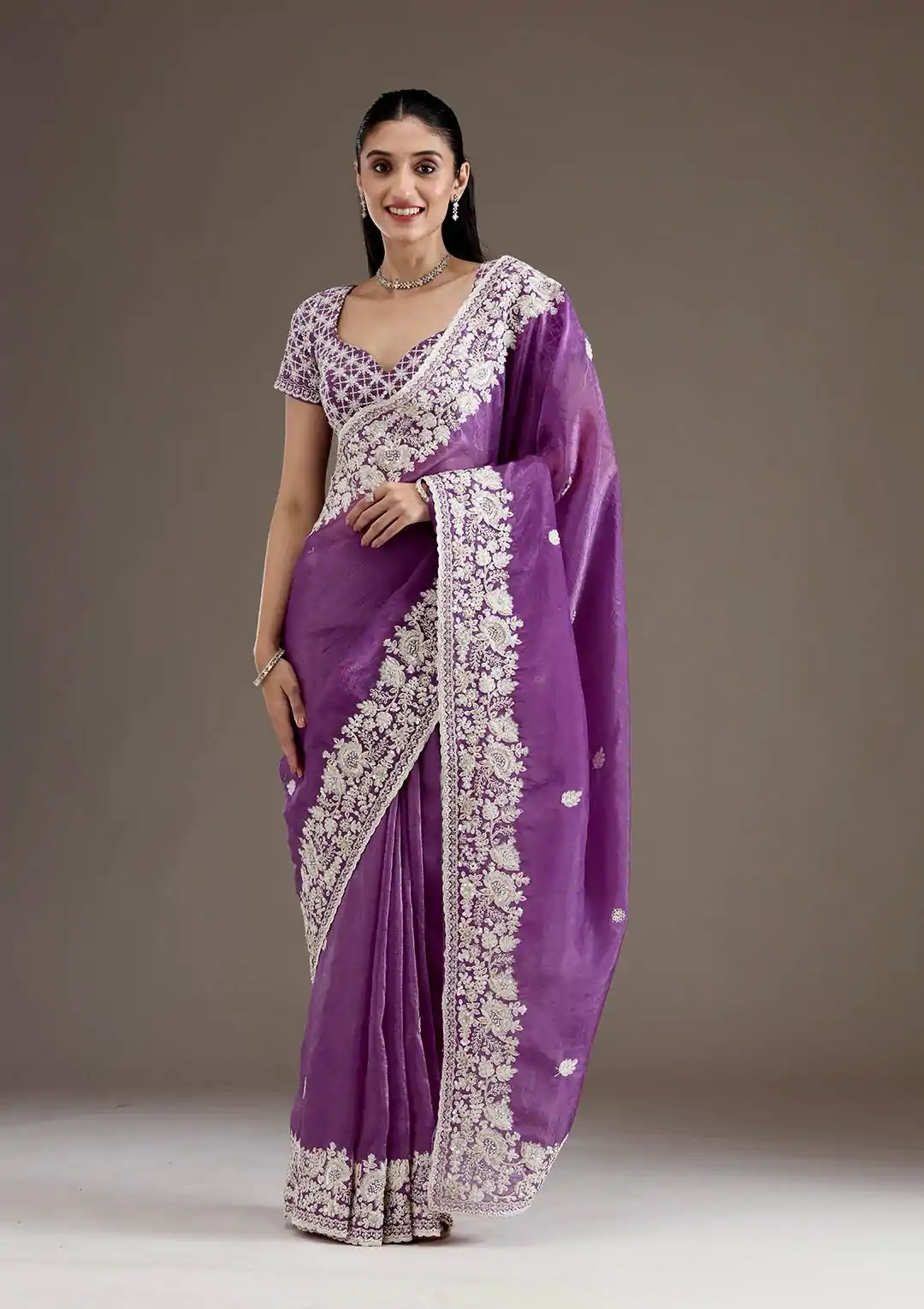 BT 1265 Purple Color Gold Crush Sequins Work Fancy Border Saree Casual, Wedding, Festive, Events . Expected Delivery 4-6 Working Days @2249/- only | Sarees, Bollywood Sarees, Creative Sarees, Designer Sarees, Embroidered Sarees, Ethnic Saree, Modern Digital sarees, Party Wear Sarees