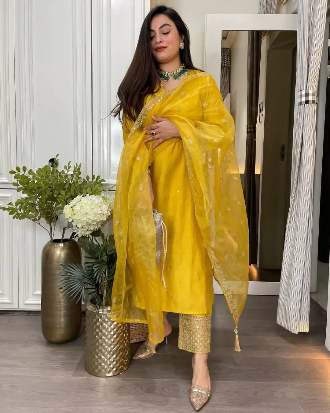 LG 1928 Yellow Color Roman Silk Sequence With Mirror Work Salwar Suit Casual, Wedding, Party, Festive, Events Etc.4-6 Working Days@ 1999/-only | Jump Suits, Salwar suit, Casual Suits, Creative suits, Designer Suits, Palazzo Suits, Party Wear Suits, Patiala Suits, Straight Suits