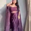 LG 1822 Wine Color Rangoli Silk Sequence Threads Work Dhoti  Suit Casual, Wedding, Festive, Events. Expected Delivery  4-6 Working Days @2099/- only      | Jump Suits, Salwar suit, Casual Suits, Creative suits, Designer Suits, Palazzo Suits, Party Wear Suits, Patiala Suits, Straight Suits