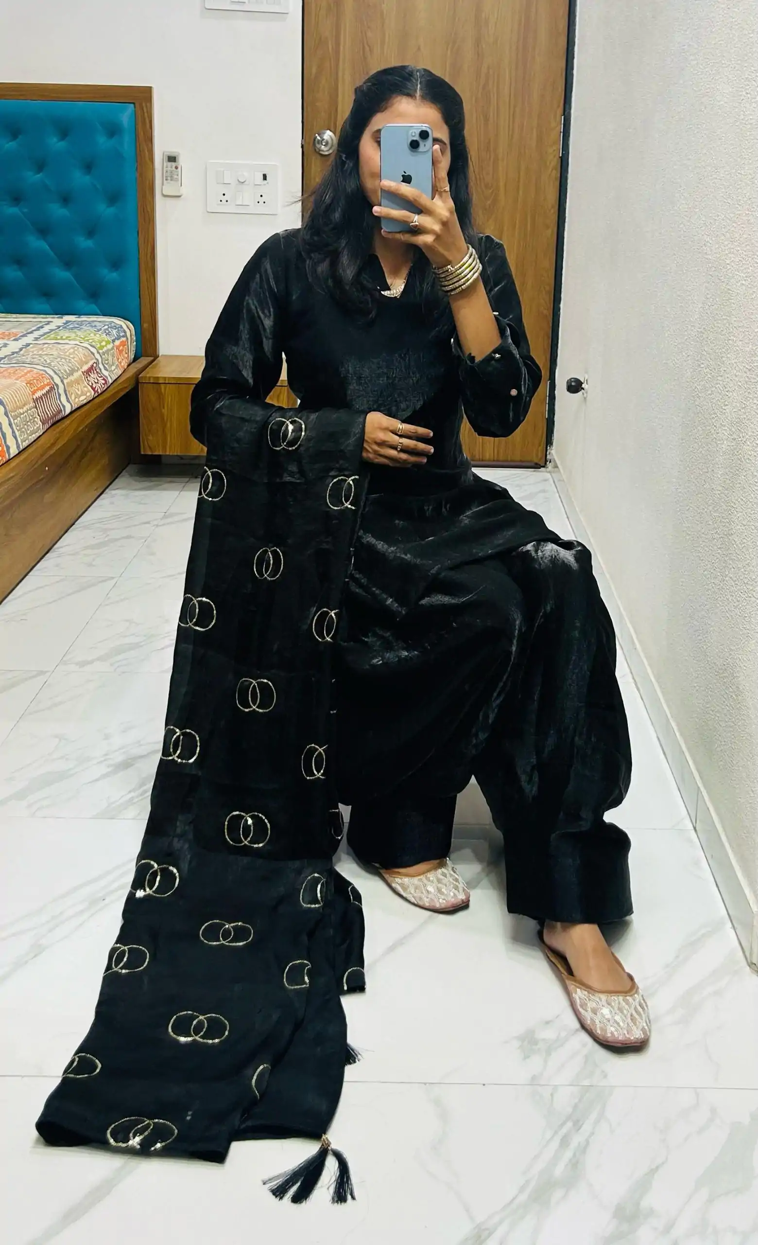 BE 341 Black Color Fendi Silk Salwar Suit Casual, Wedding, Festive, Events . Expected Delivery  4-6 Working Days @1849/- only      | Jump Suits, Salwar suit, Casual Suits, Creative suits, Designer Suits, Palazzo Suits, Party Wear Suits, Patiala Suits, Straight Suits