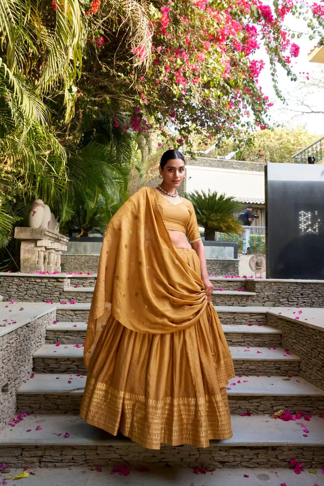 LNB 1906 Mustard Pure Chanderi Plain With Zari Weaving Work Border Lehenga Choli Wedding, Party, Festive, Events Etc. Delivery 4-6 Working Days Rs 1999 | Lehenga, Bollywood Lehenga, Creative Lehenga, Designer Lehenga, Embroidered Lehenga, Party Wear Lehenga
