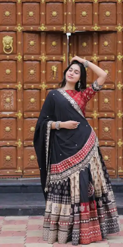 LG 645 Black Color Printed Polly Reyon Lehenga Choli Wedding, Party, Festive, Events Etc. Delivery 4-6 Working Days Rs 1999 | Lehenga, Bollywood Lehenga, Creative Lehenga, Designer Lehenga, Embroidered Lehenga, Party Wear Lehenga