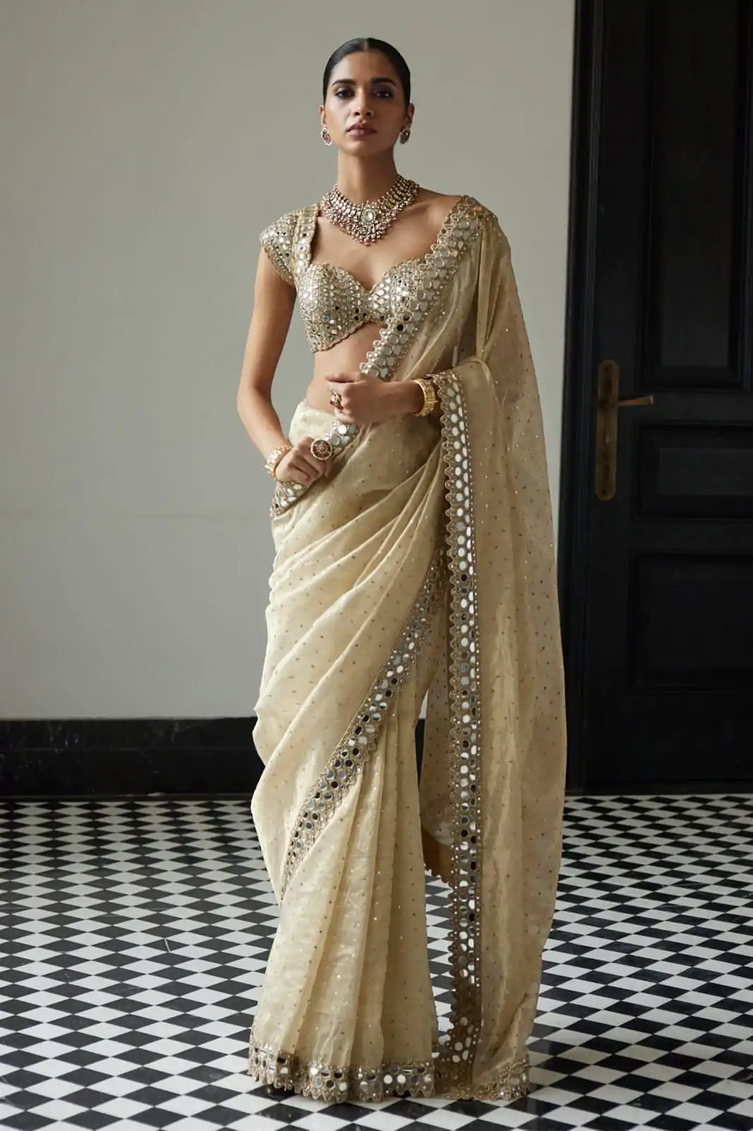 DF 3416 Grey Color Organza 5 Mm Sequins Work Saree Casual, Wedding, Festive, Events . Expected Delivery  4-6 Working Days @1949/- only                                                                                | Sarees, Bollywood Sarees, Creative Sarees, Designer Sarees, Embroidered Sarees, Ethnic Saree, Modern Digital sarees, Party Wear Sarees