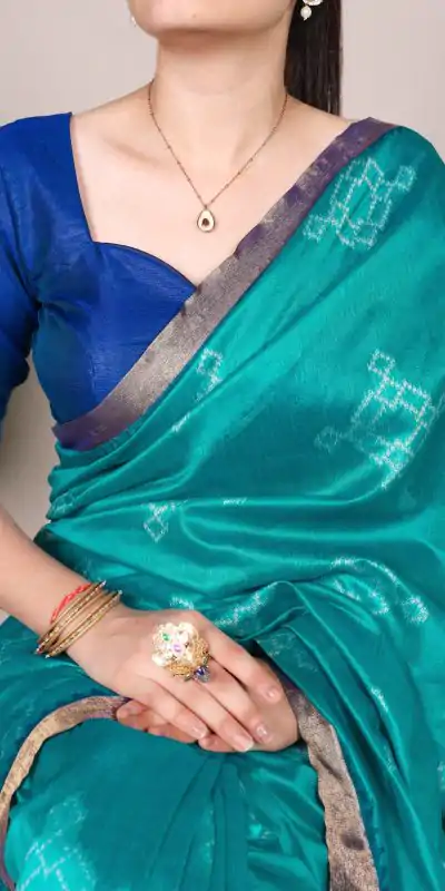 YNF 7503 Firozi Color Jacquard Silk Printed With Zari Weaving Work Casual, Wedding, Festive, Events . Expected Delivery  4-6 Working Days @2199/- only                                | Sarees, Bollywood Sarees, Creative Sarees, Designer Sarees, Embroidered Sarees, Ethnic Saree, Modern Digital sarees, Party Wear Sarees