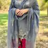 BE 380 Gray Fandy Salwar Suit Perfect for Wedding, Party, Ethnic Day, Family Gatherings, Sangeet . Available at ₹1999 only. Delivery 4-6 Working Days | Jump Suits, Tops & Bottoms, Track Suits, Salwar suit, Casual Suits, Creative suits, Designer Suits, Palazzo Suits, Party Wear Suits, Patiala Suits, Straight Suits, Trendy Wear