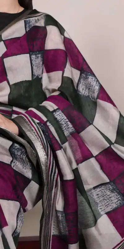 YNF 7045 Green Color Polyester Viscose Chanderi Printed Border Saree Casual, Wedding, Festive, Events . Expected Delivery  4-6 Working Days @1499/- only                                | Sarees, Bollywood Sarees, Creative Sarees, Designer Sarees, Embroidered Sarees, Ethnic Saree, Modern Digital sarees, Party Wear Sarees