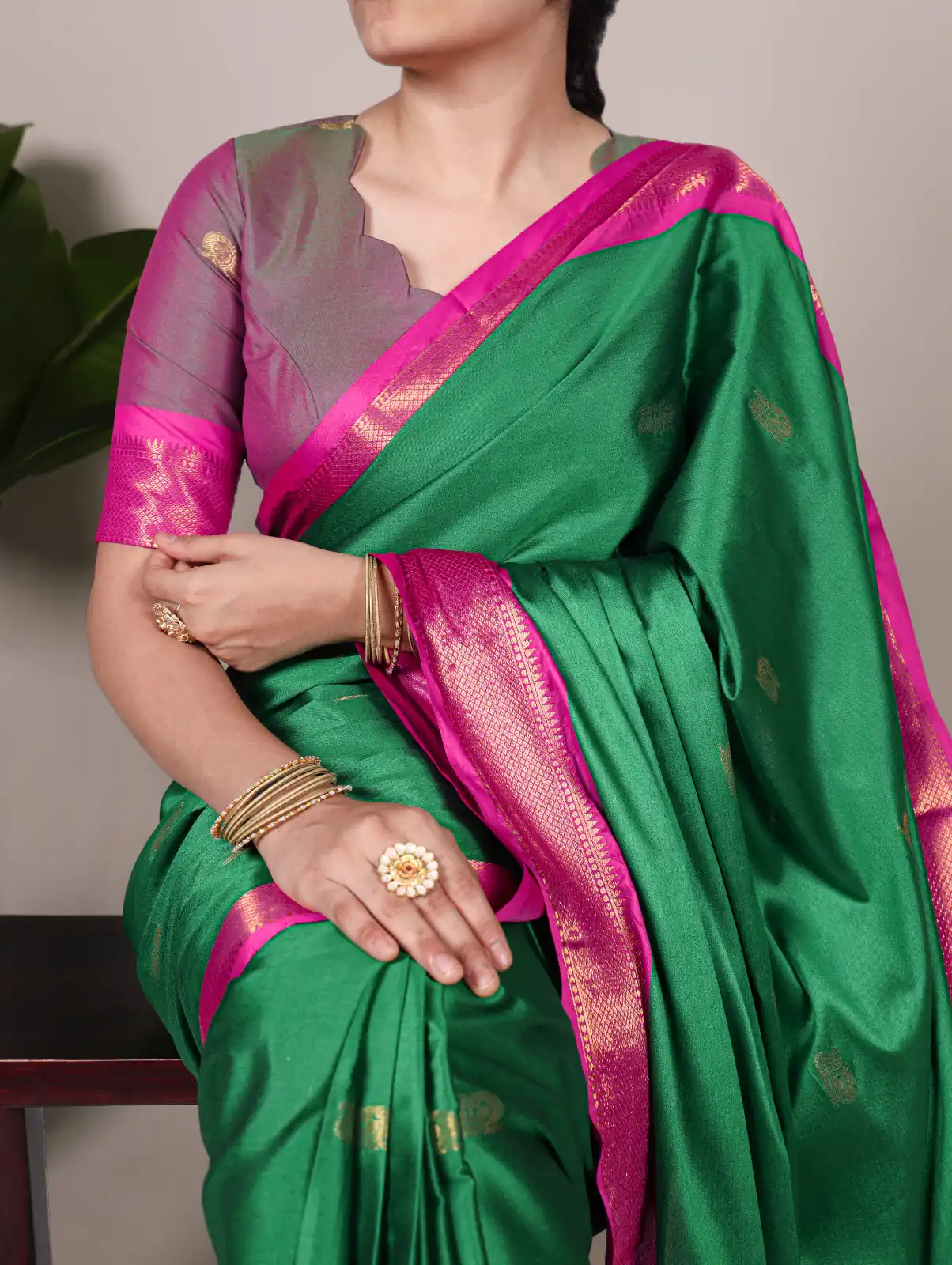 YNF 7406 Green Color Cotton Silk Weaving Work Paithani Concept Saree Casual, Wedding, Festive, Events . Expected Delivery  4-6 Working Days @1449/- only                                                                                | Sarees, Bollywood Sarees, Creative Sarees, Designer Sarees, Embroidered Sarees, Ethnic Saree, Modern Digital sarees, Party Wear Sarees