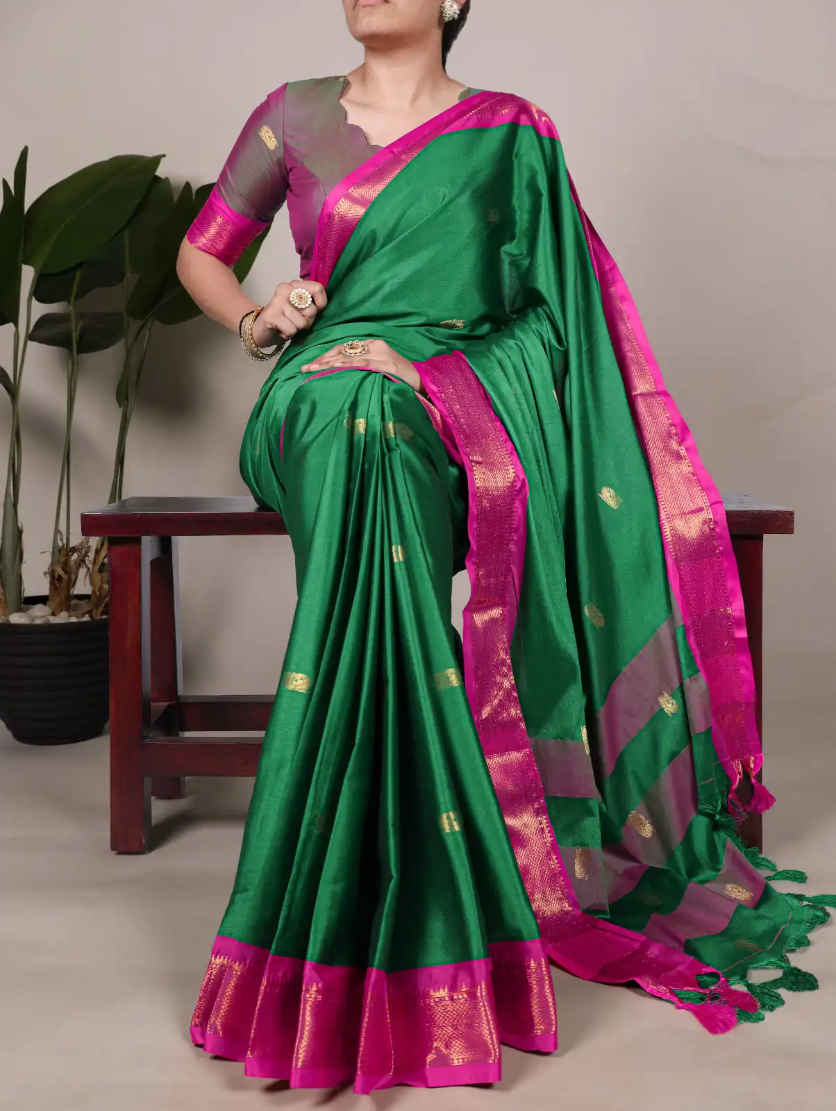 YNF 7406 Green Color Cotton Silk Weaving Work Paithani Concept Saree Casual, Wedding, Festive, Events . Expected Delivery  4-6 Working Days @1449/- only                                                                                | Sarees, Bollywood Sarees, Creative Sarees, Designer Sarees, Embroidered Sarees, Ethnic Saree, Modern Digital sarees, Party Wear Sarees